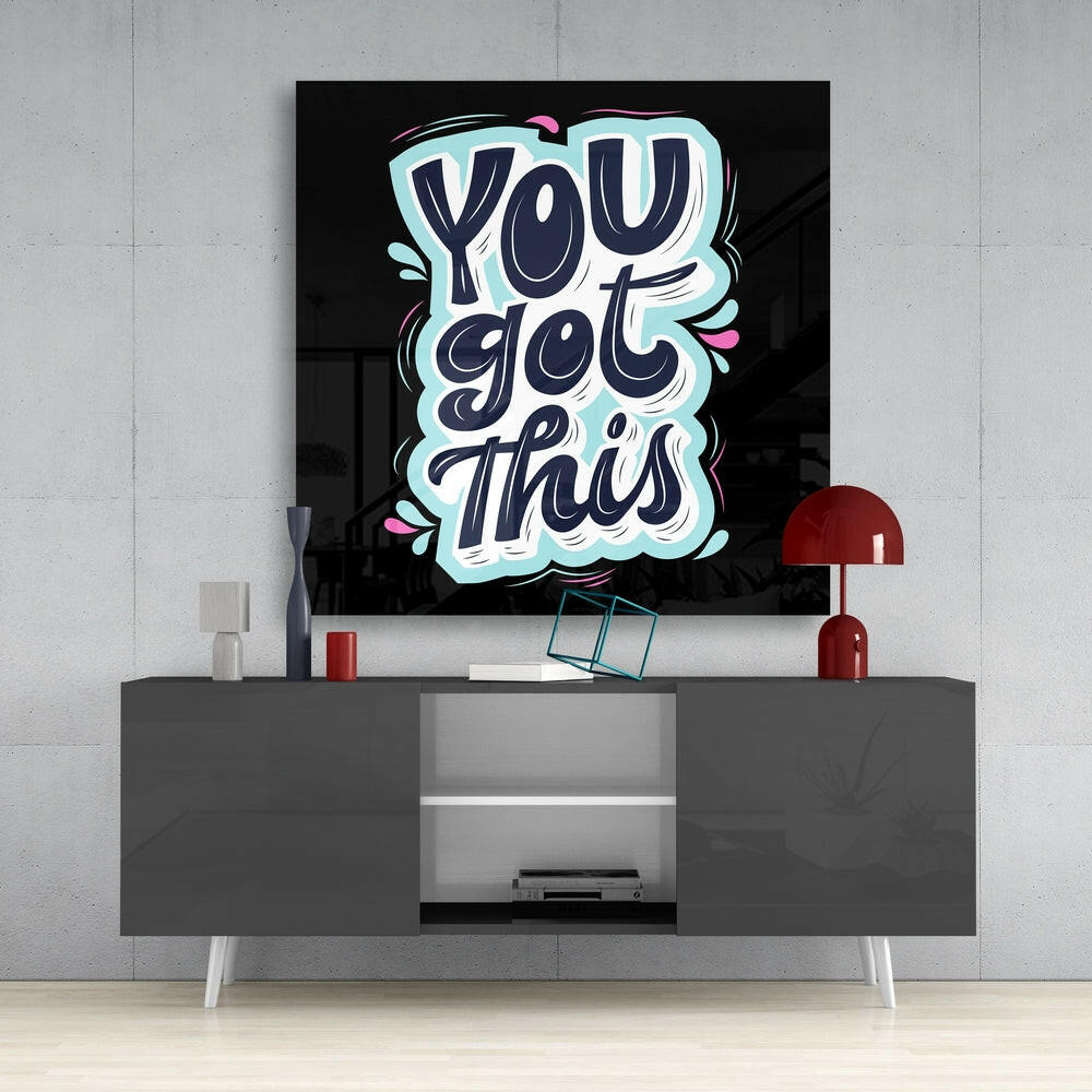 Insigneart USA Insigneart USA “You Got This” Glass Wall Art