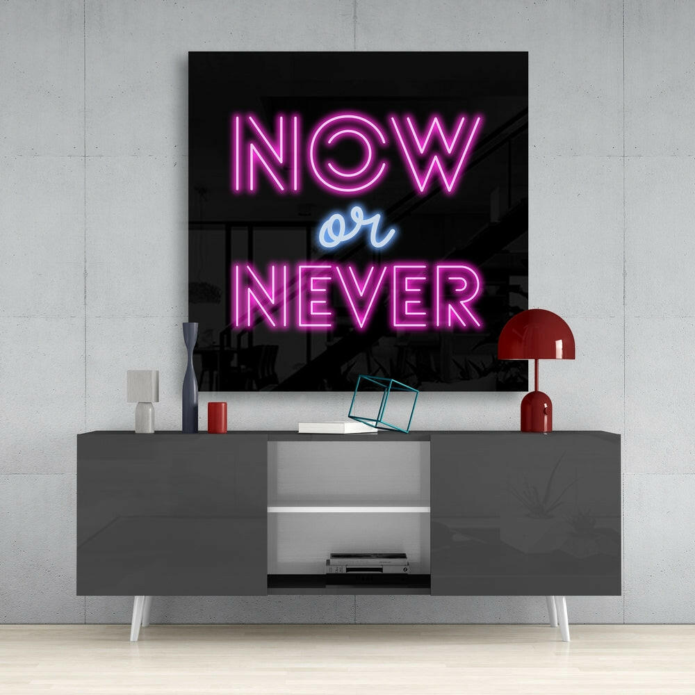 Insigneart USA Insigneart USA “Now or Never” Glass Wall Art