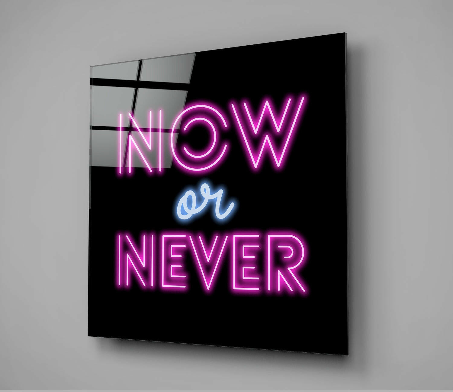 Insigneart USA Insigneart USA “Now or Never” Glass Wall Art