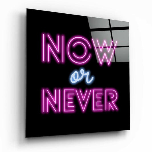Insigneart USA Insigneart USA “Now or Never” Glass Wall Art