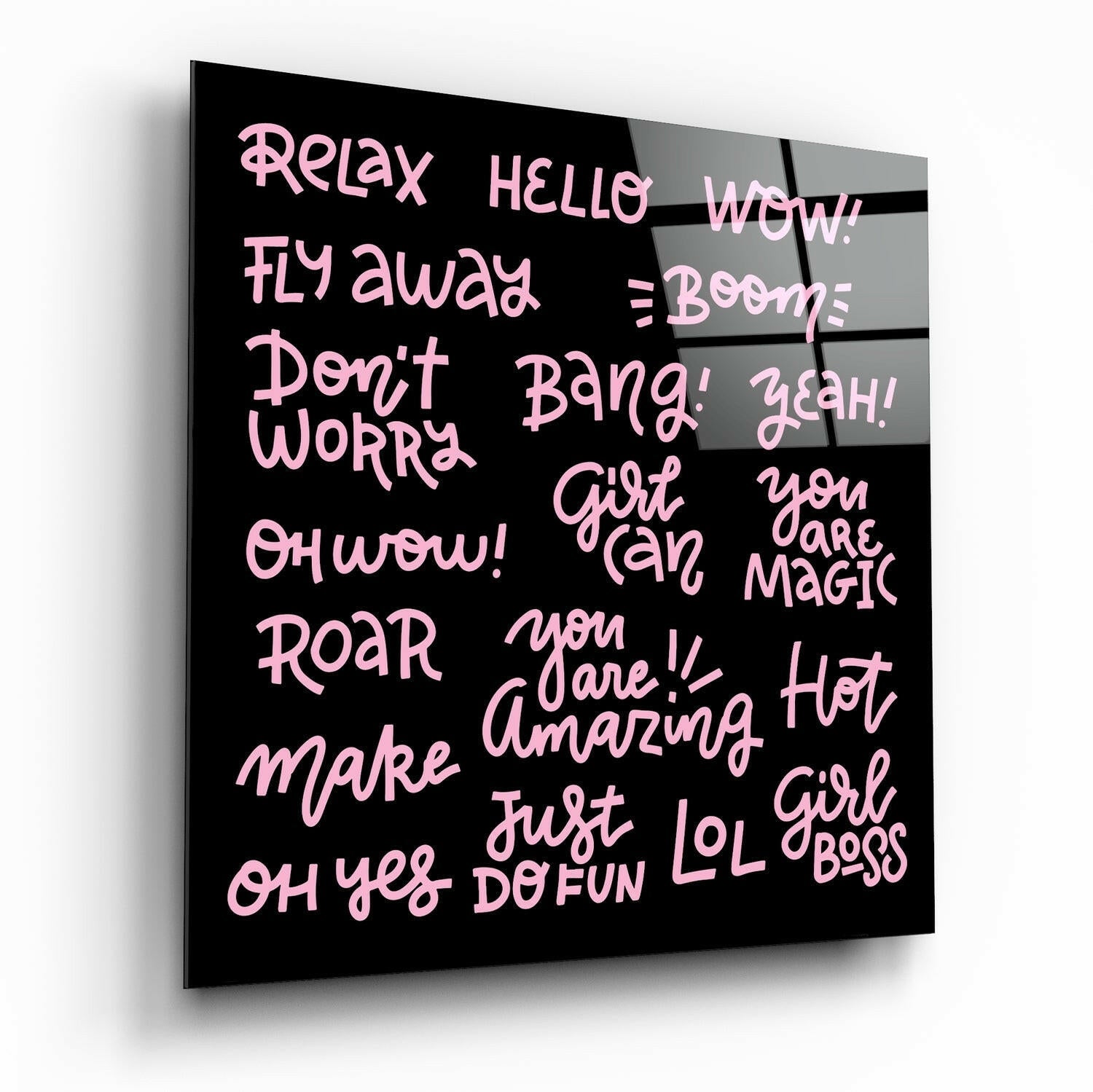 Insigneart USA Insigneart USA “Relax” Glass Wall Art