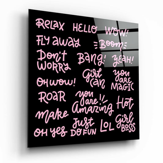 Insigneart USA Insigneart USA “Relax” Glass Wall Art