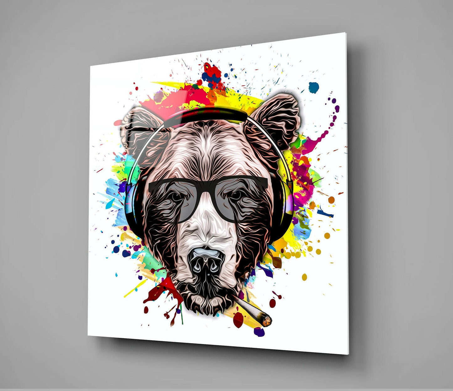 Insigneart USA Insigneart USA Bear Glass Wall Art