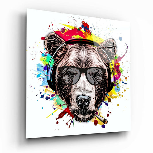 Insigneart USA Insigneart USA Bear Glass Wall Art