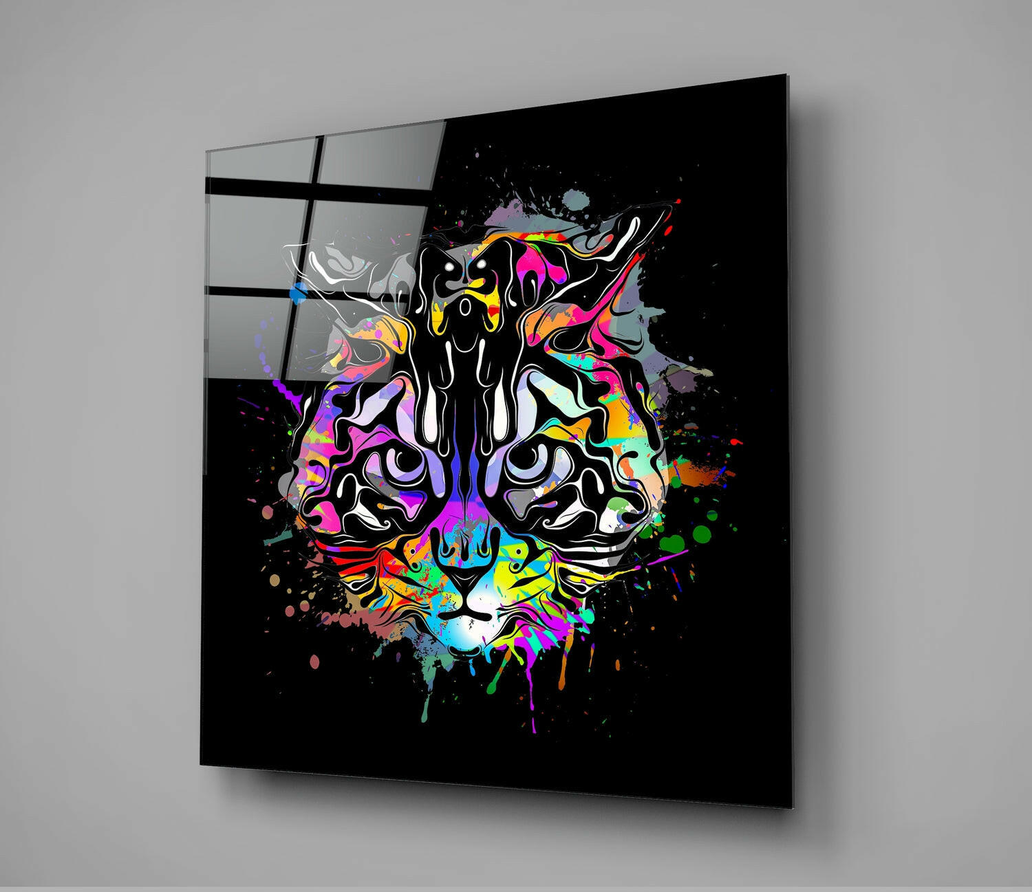 Insigneart USA Insigneart USA Cat Art Glass Wall Art
