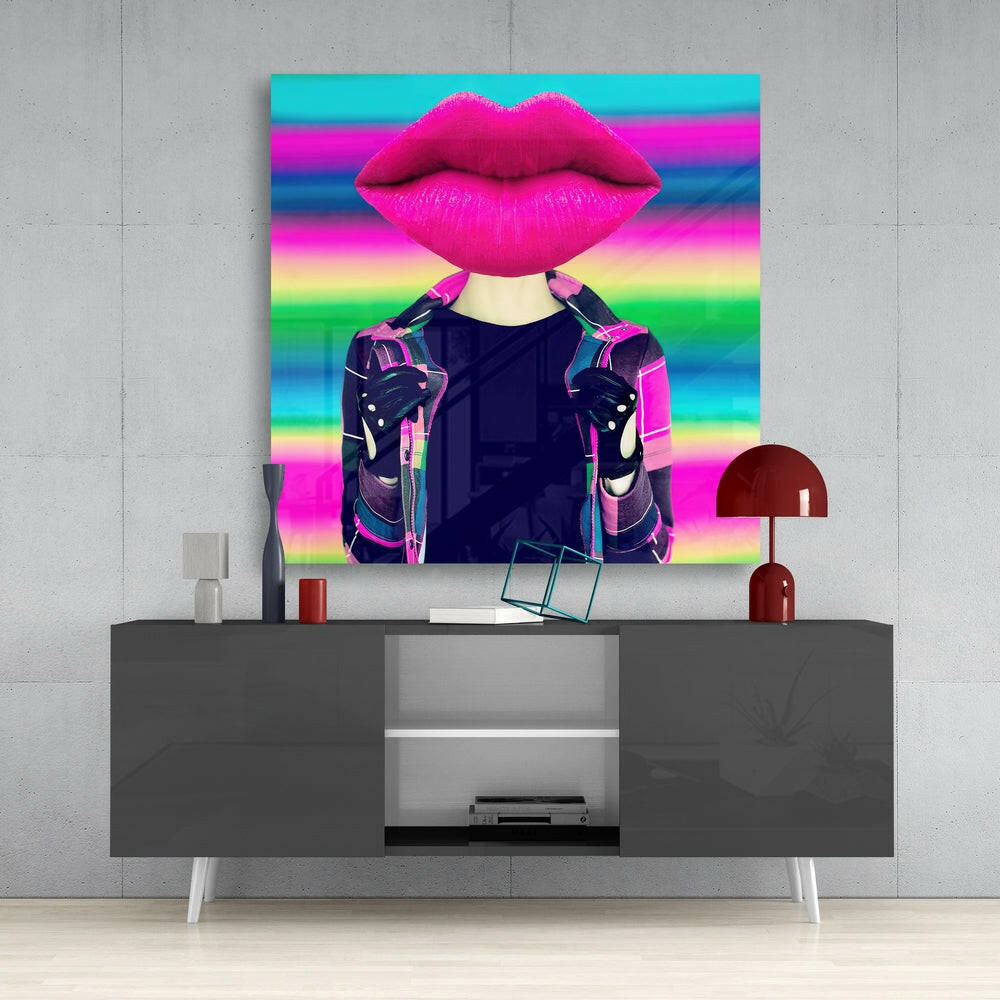 Insigneart USA Insigneart USA Head Lip Glass Wall Art