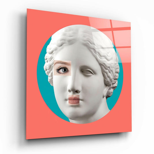 Insigneart USA Insigneart USA Female Face Sculpture Glass Wall Art
