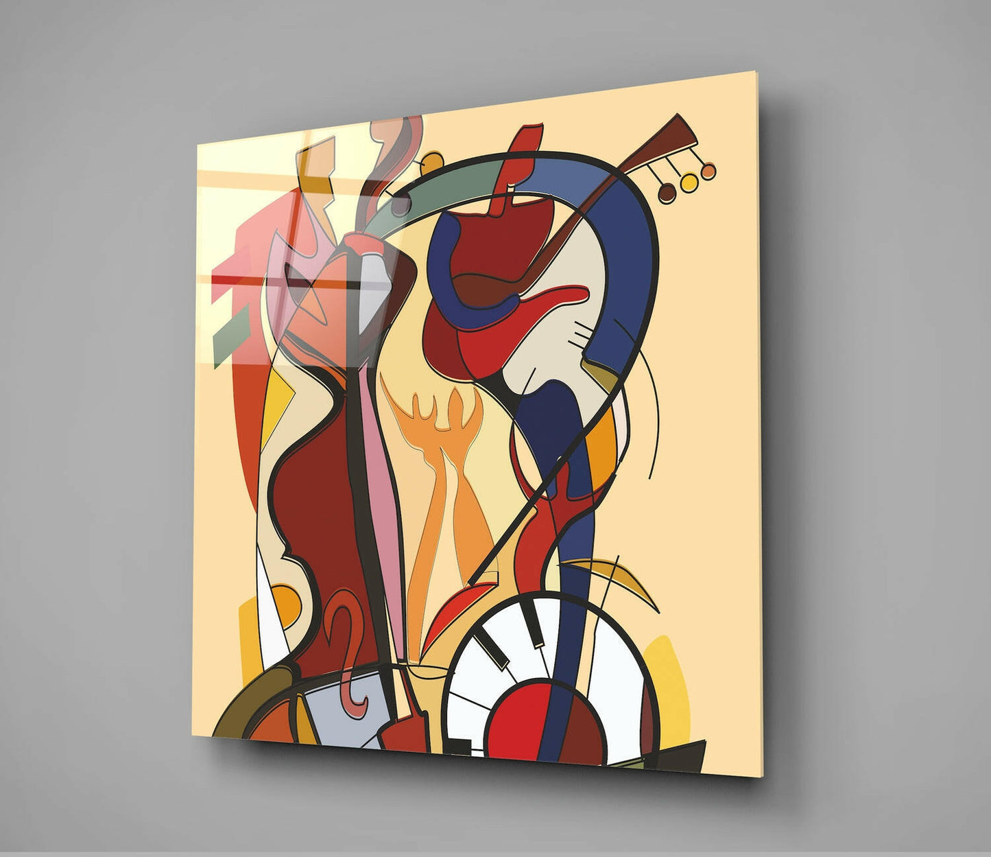 Insigneart USA Insigneart USA Alfred Gockel Wild Party Glass Wall Art