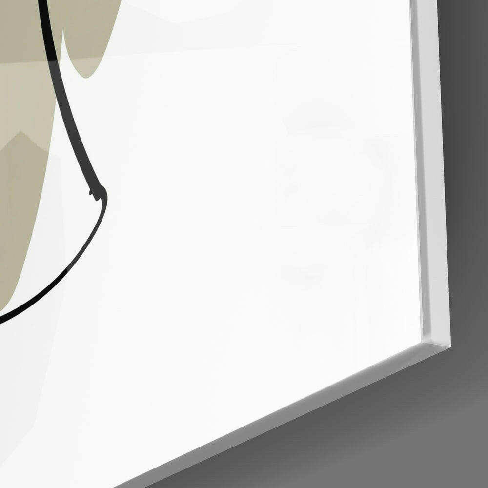 Abstract Lines Glass Wall Art