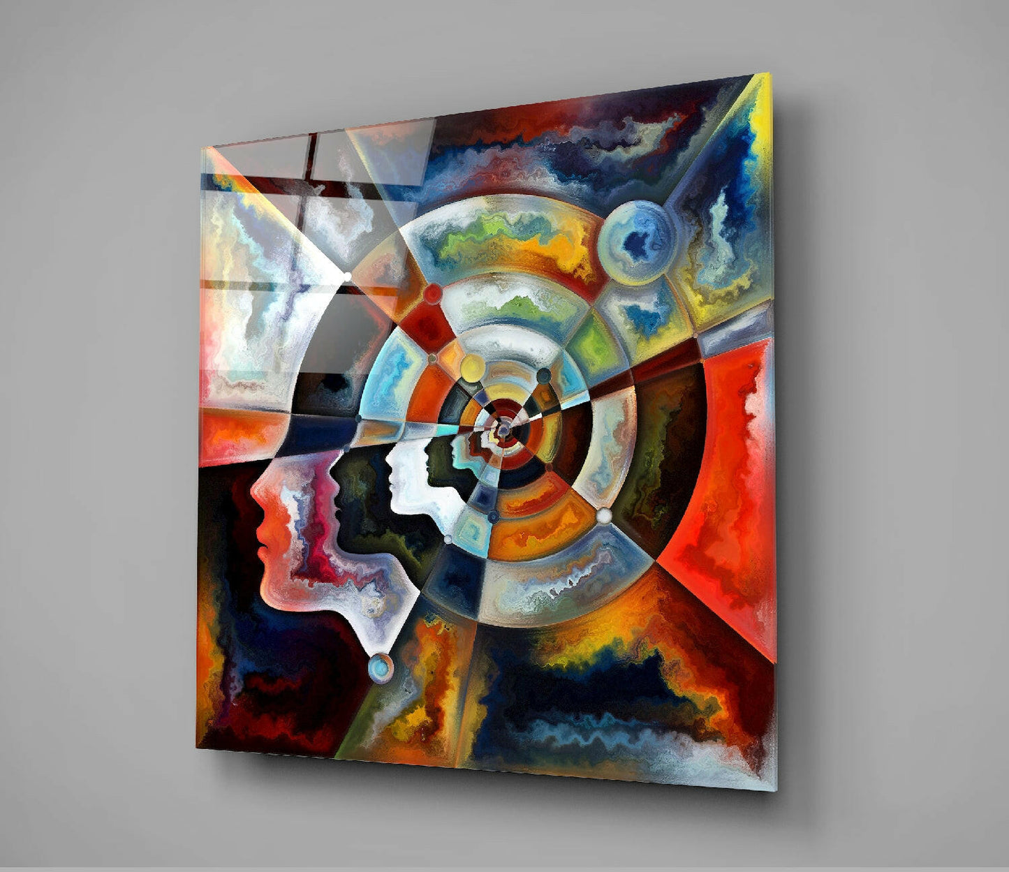 Meditation Glass Wall Art Insigneart USA