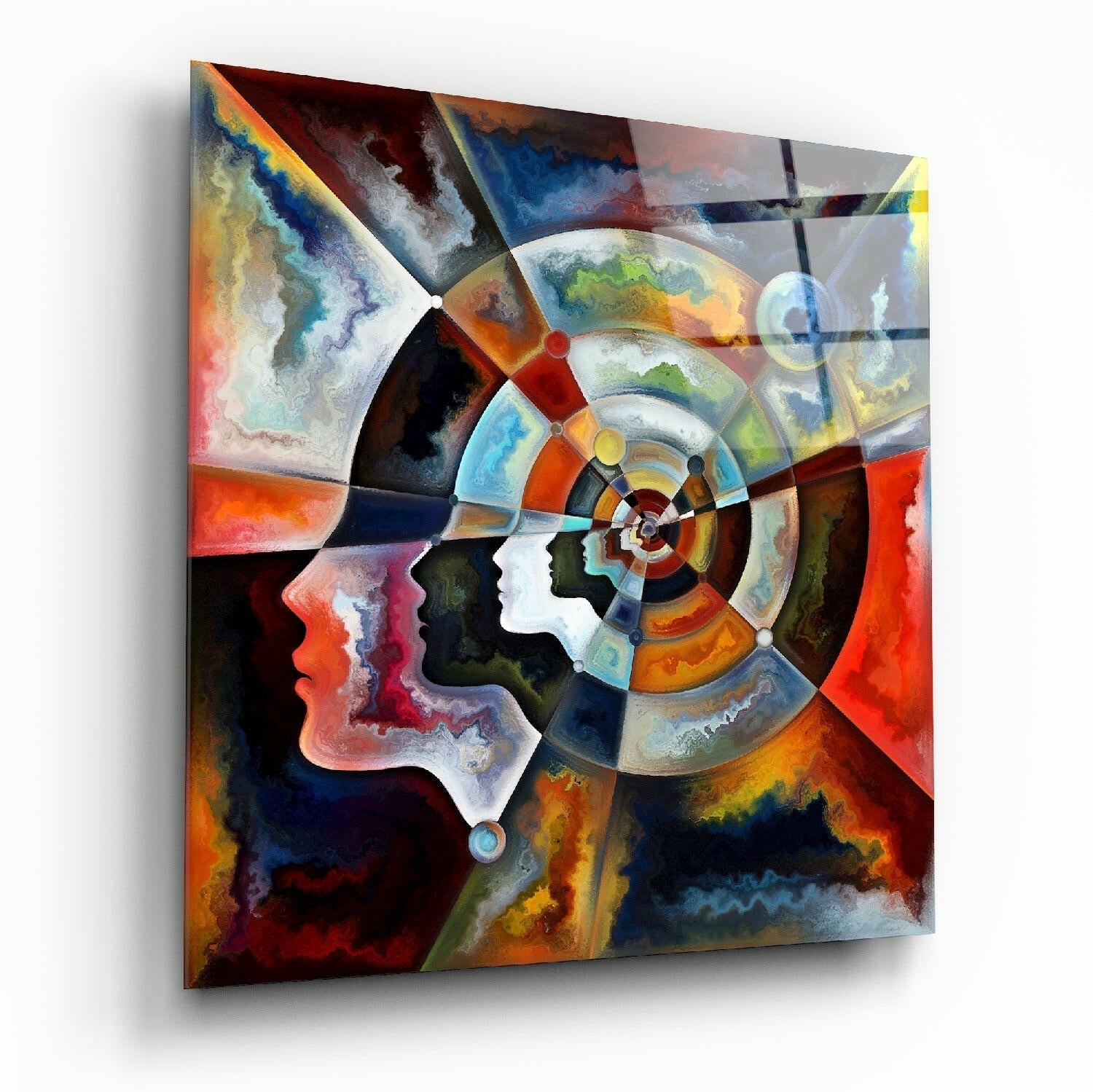 Meditation Glass Wall Art Insigneart USA