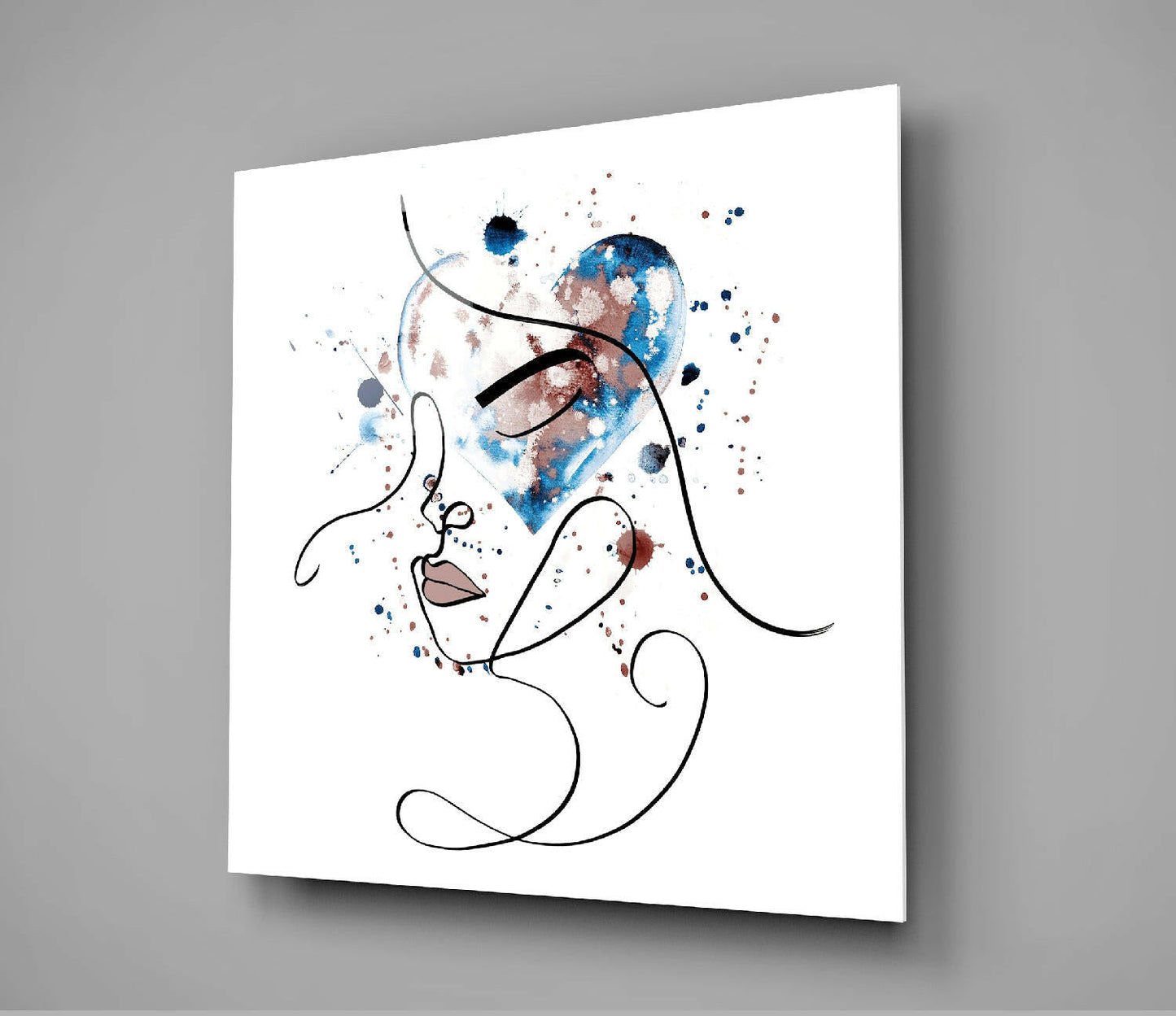 Insigneart USA Insigneart USA Face of Lines Glass Wall Art
