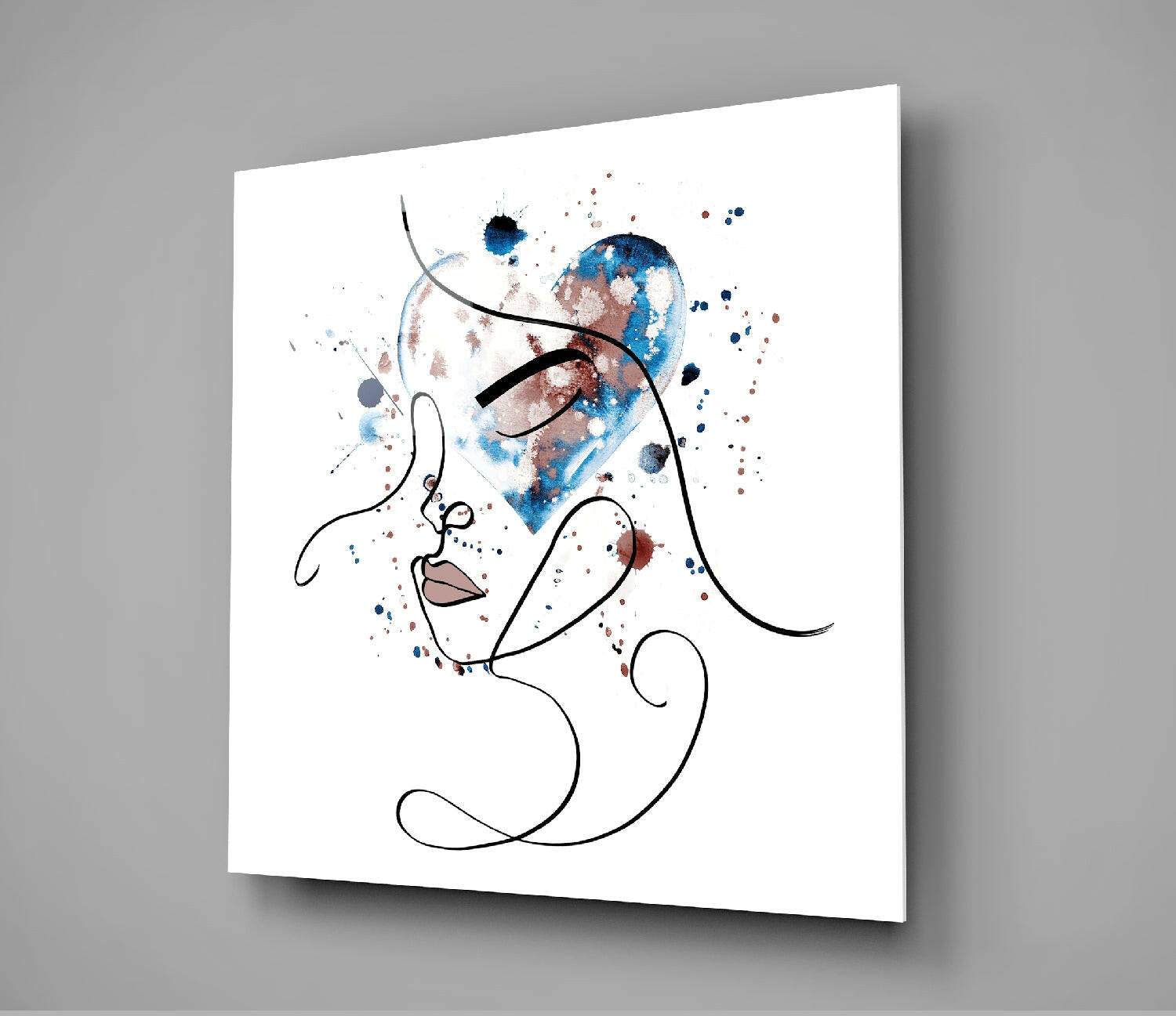 Insigneart USA Insigneart USA Face of Lines Glass Wall Art