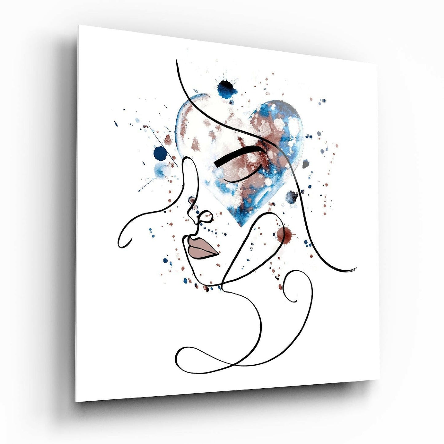 Insigneart USA Insigneart USA Face of Lines Glass Wall Art