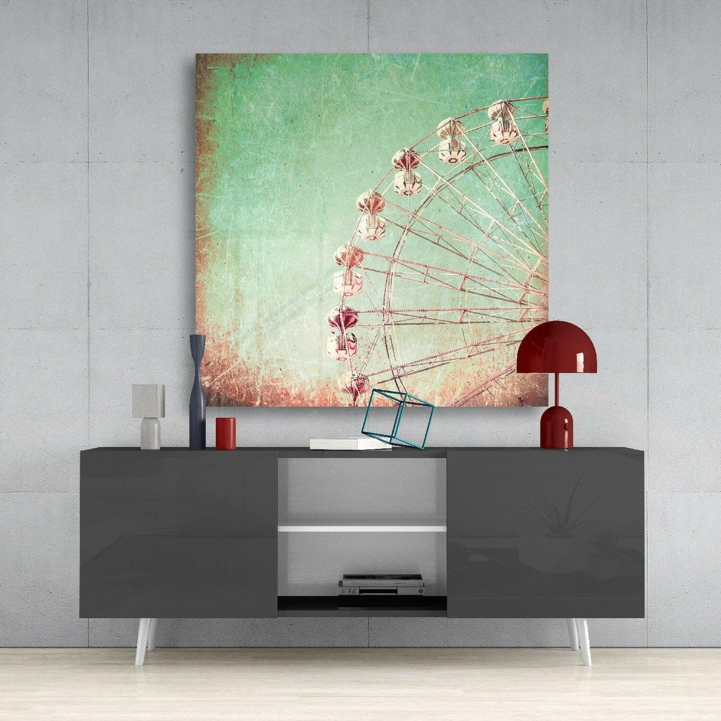 Insigneart USA Insigneart USA Ferris Wheel Glass Wall Art