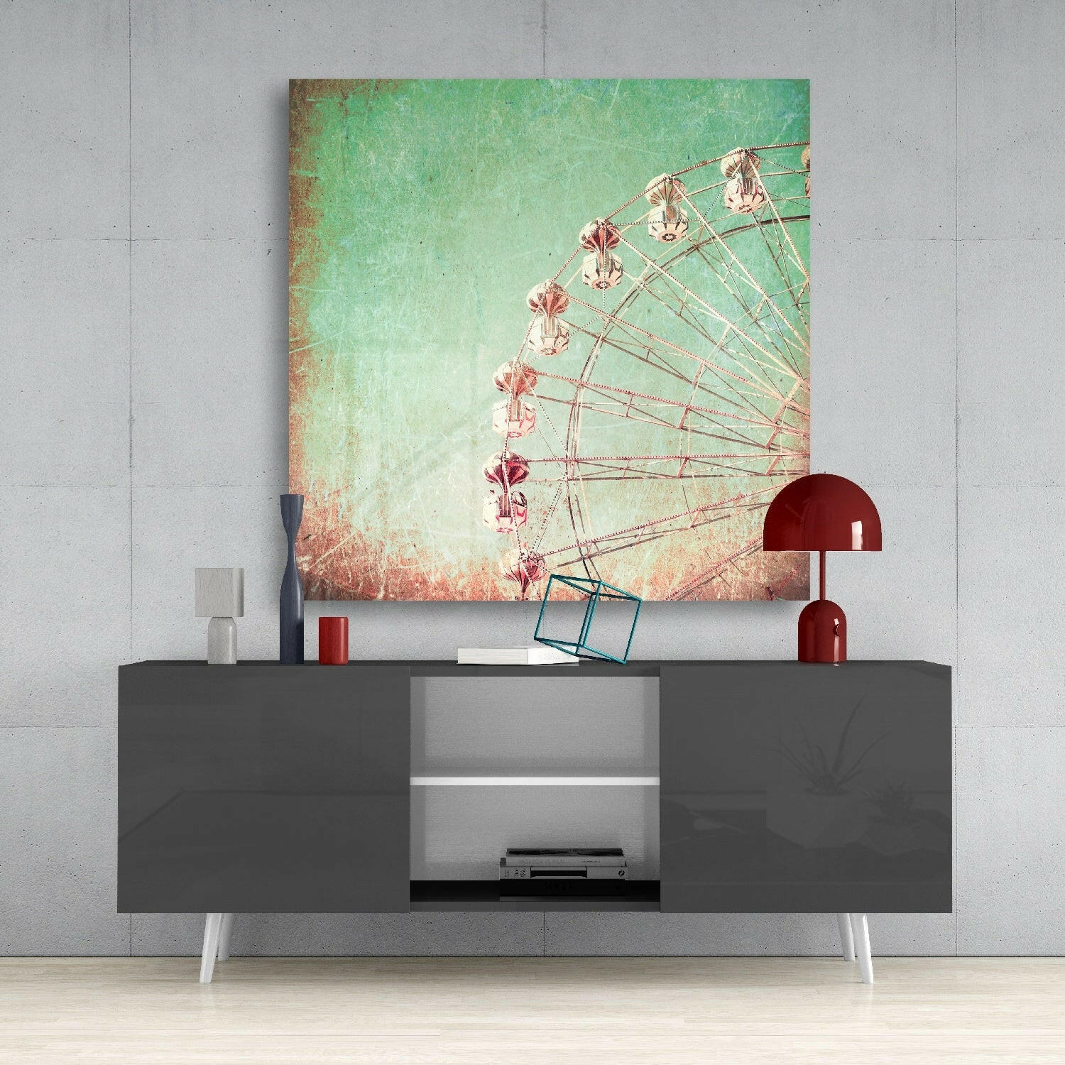 Insigneart USA Insigneart USA Ferris Wheel Glass Wall Art