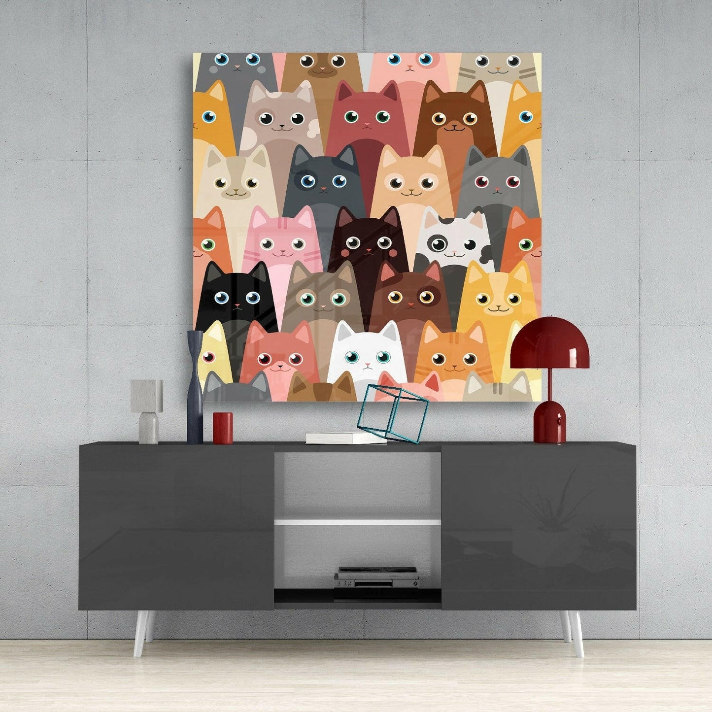 Insigneart USA Insigneart USA Cats Glass Wall Art