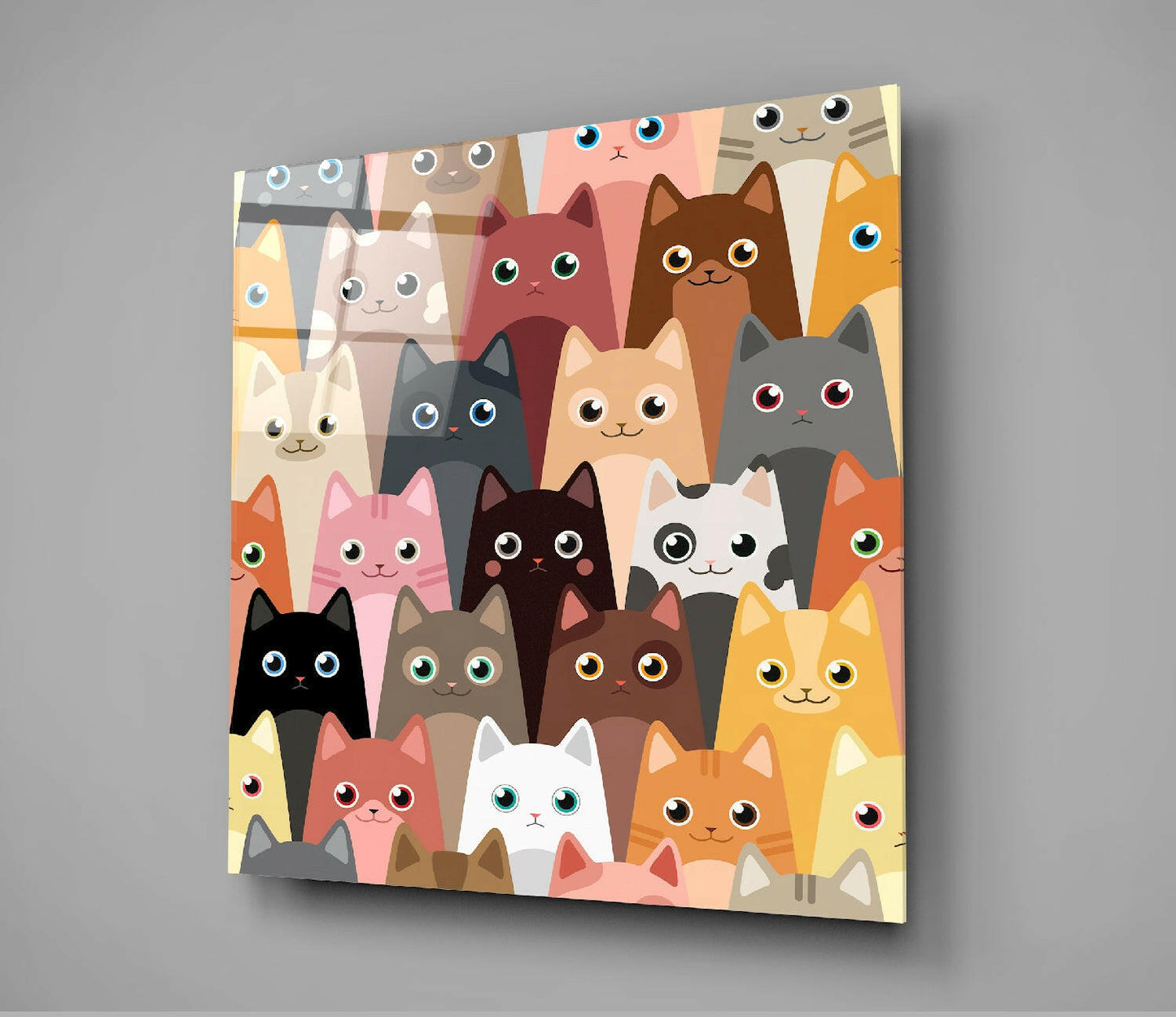 Insigneart USA Insigneart USA Cats Glass Wall Art
