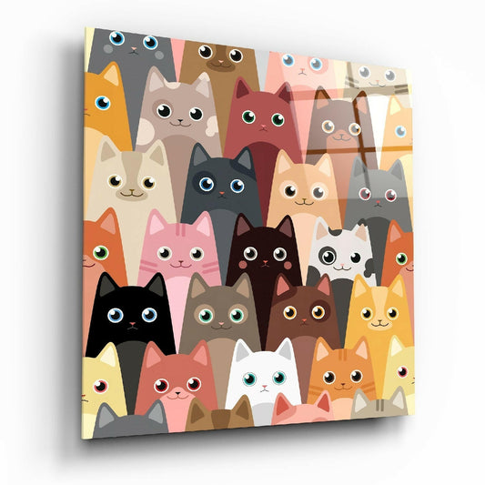 Insigneart USA Insigneart USA Cats Glass Wall Art