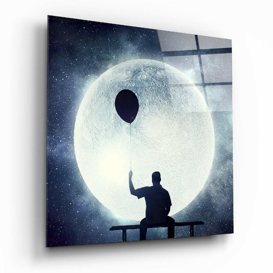 Insigneart USA Insigneart USA Full Moon Glass Wall Art