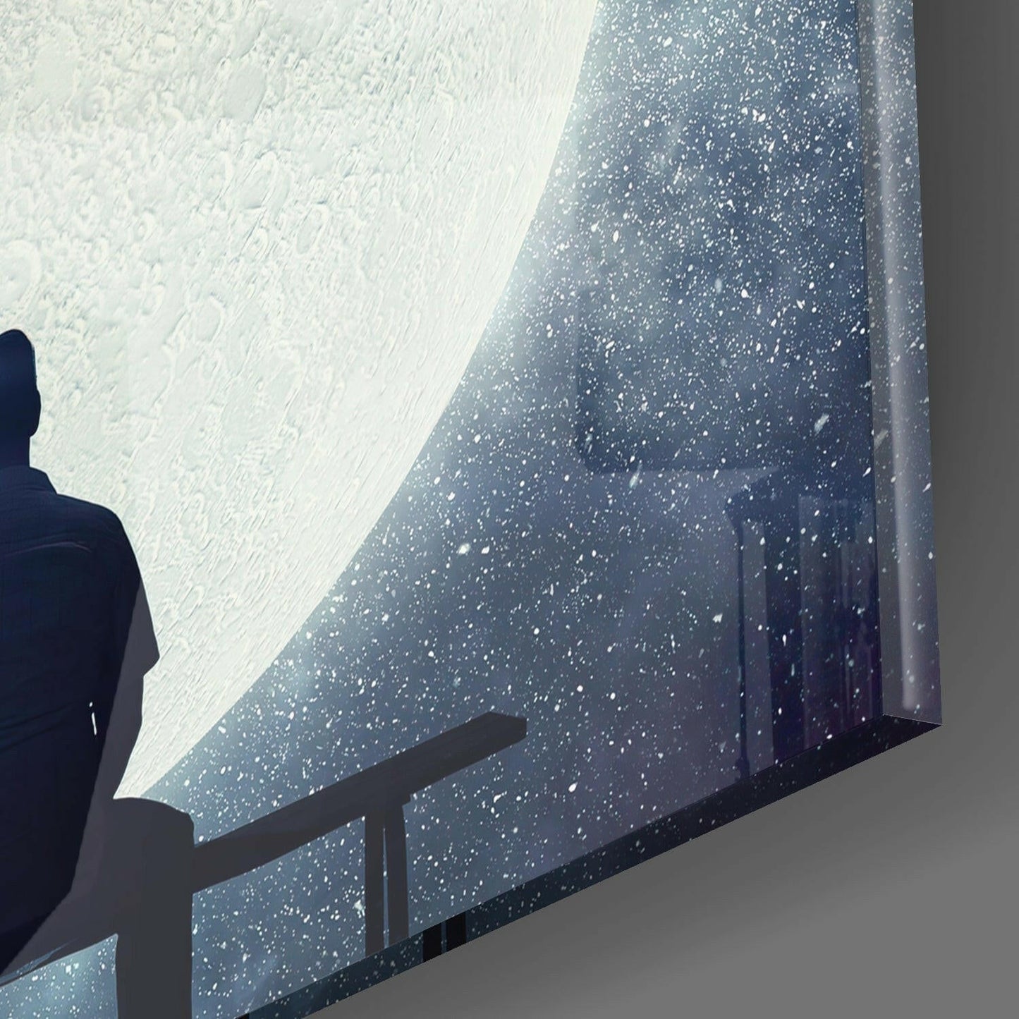 Insigneart USA Insigneart USA Full Moon Glass Wall Art