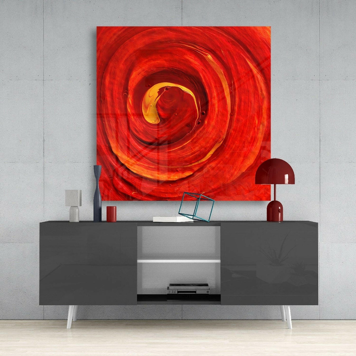 Insigneart USA Insigneart USA Cycle of Red Glass Wall Art