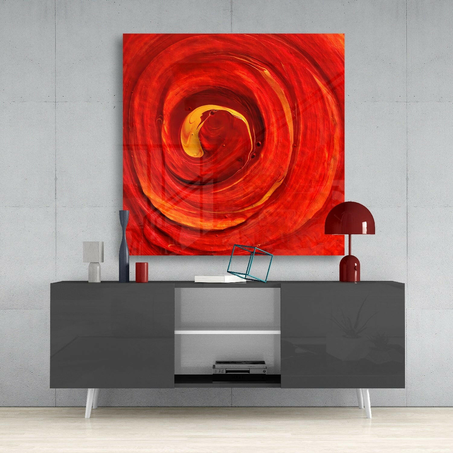 Insigneart USA Insigneart USA Cycle of Red Glass Wall Art