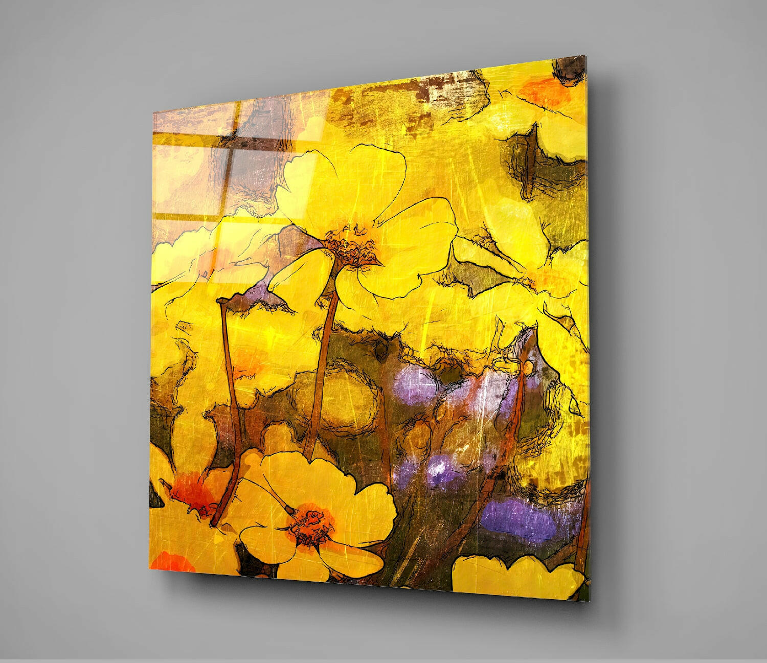 Insigneart USA Insigneart USA Flowers Glass Wall Art