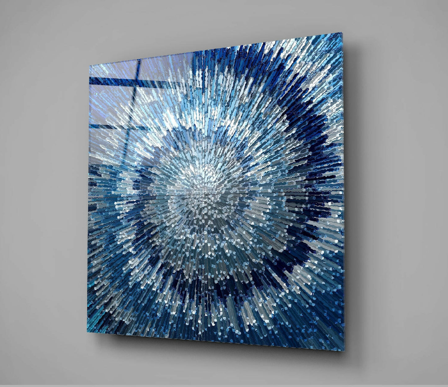 Insigneart USA Insigneart USA Cycle of Blue Glass Wall Art