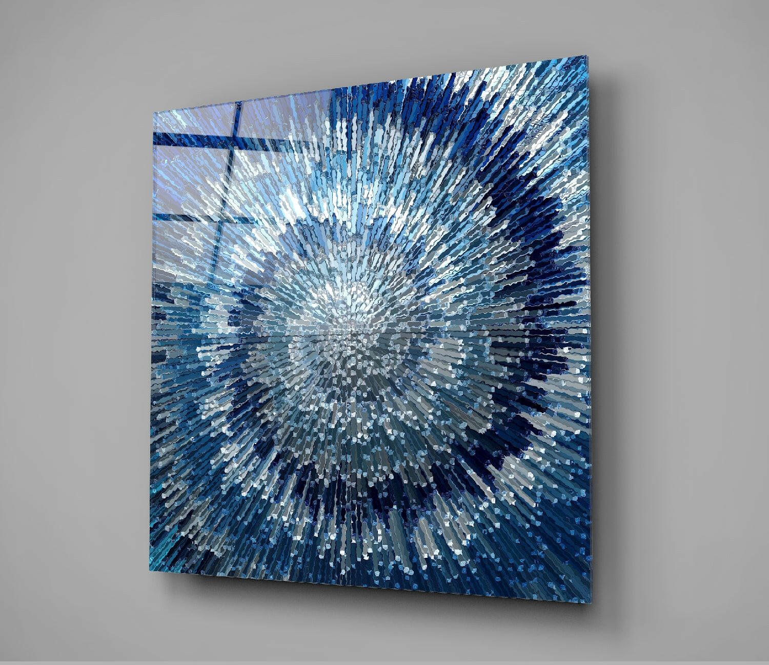 Insigneart USA Insigneart USA Cycle of Blue Glass Wall Art