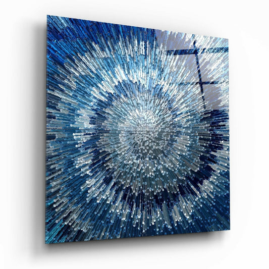 Insigneart USA Insigneart USA Cycle of Blue Glass Wall Art
