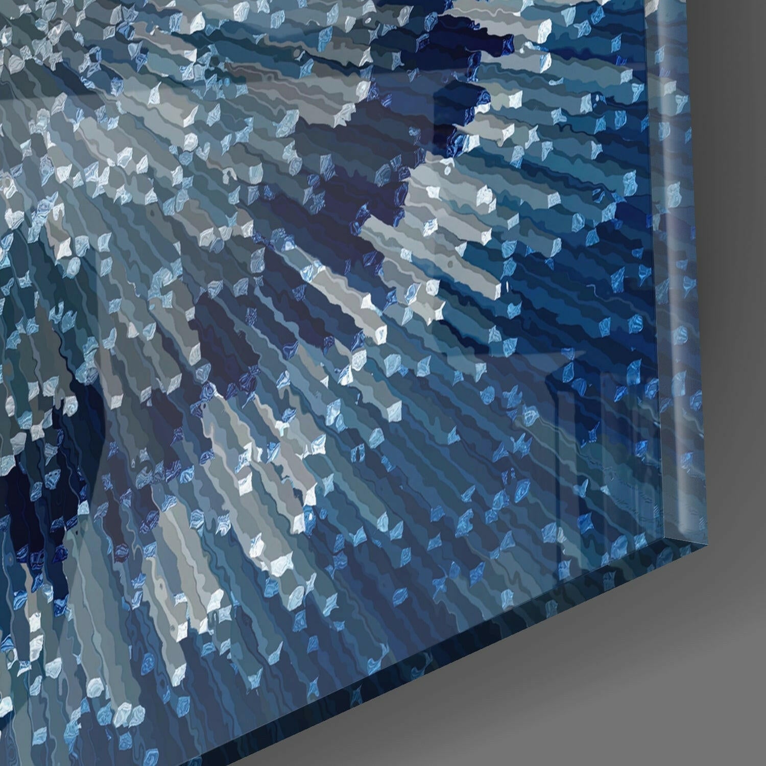Insigneart USA Insigneart USA Cycle of Blue Glass Wall Art