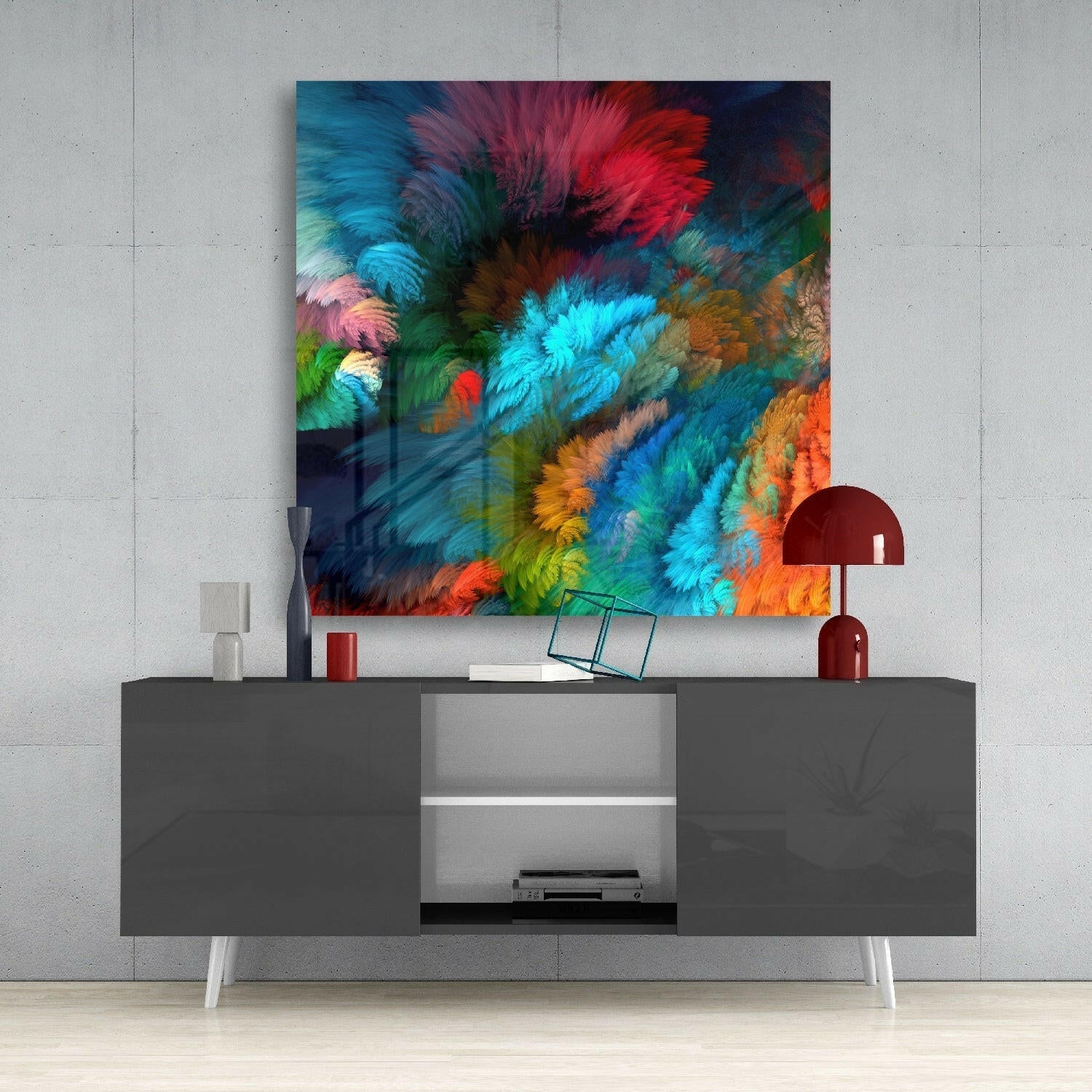 Insigneart USA Insigneart USA Color Explosion Glass Wall Art