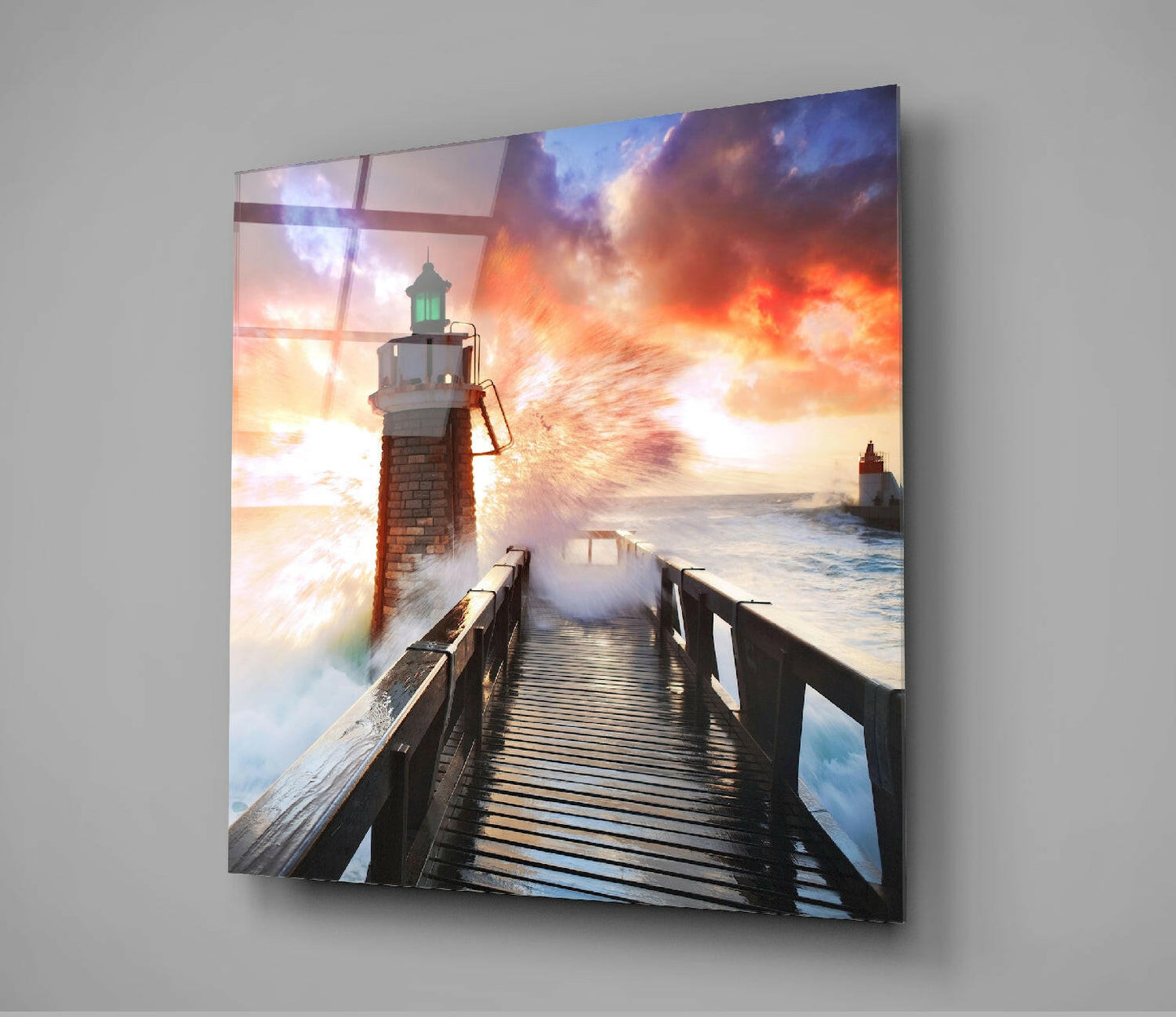 Insigneart USA Insigneart USA Lighthouse Glass Wall Art