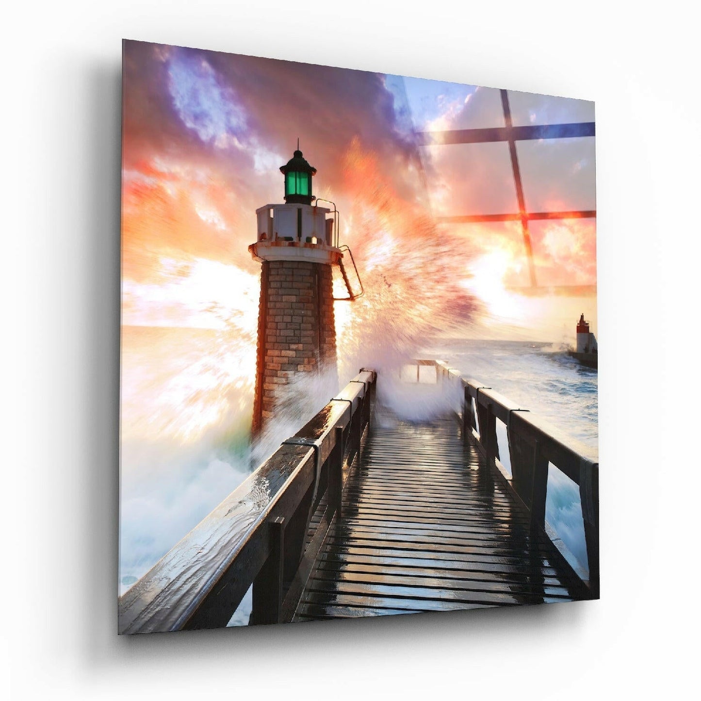 Insigneart USA Insigneart USA Lighthouse Glass Wall Art