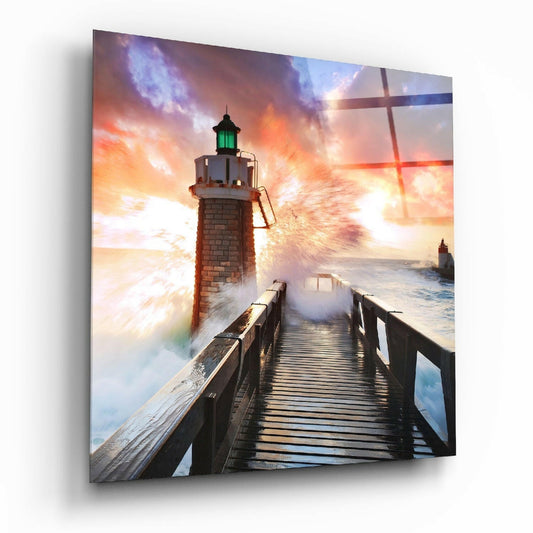 Insigneart USA Insigneart USA Lighthouse Glass Wall Art
