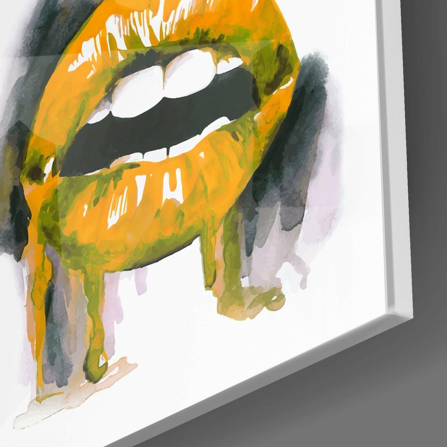 Insigneart USA Insigneart USA Colored Lips Glass Wall Art