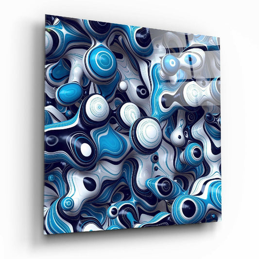 Insigneart USA Insigneart USA Blue Balls Glass Wall Art