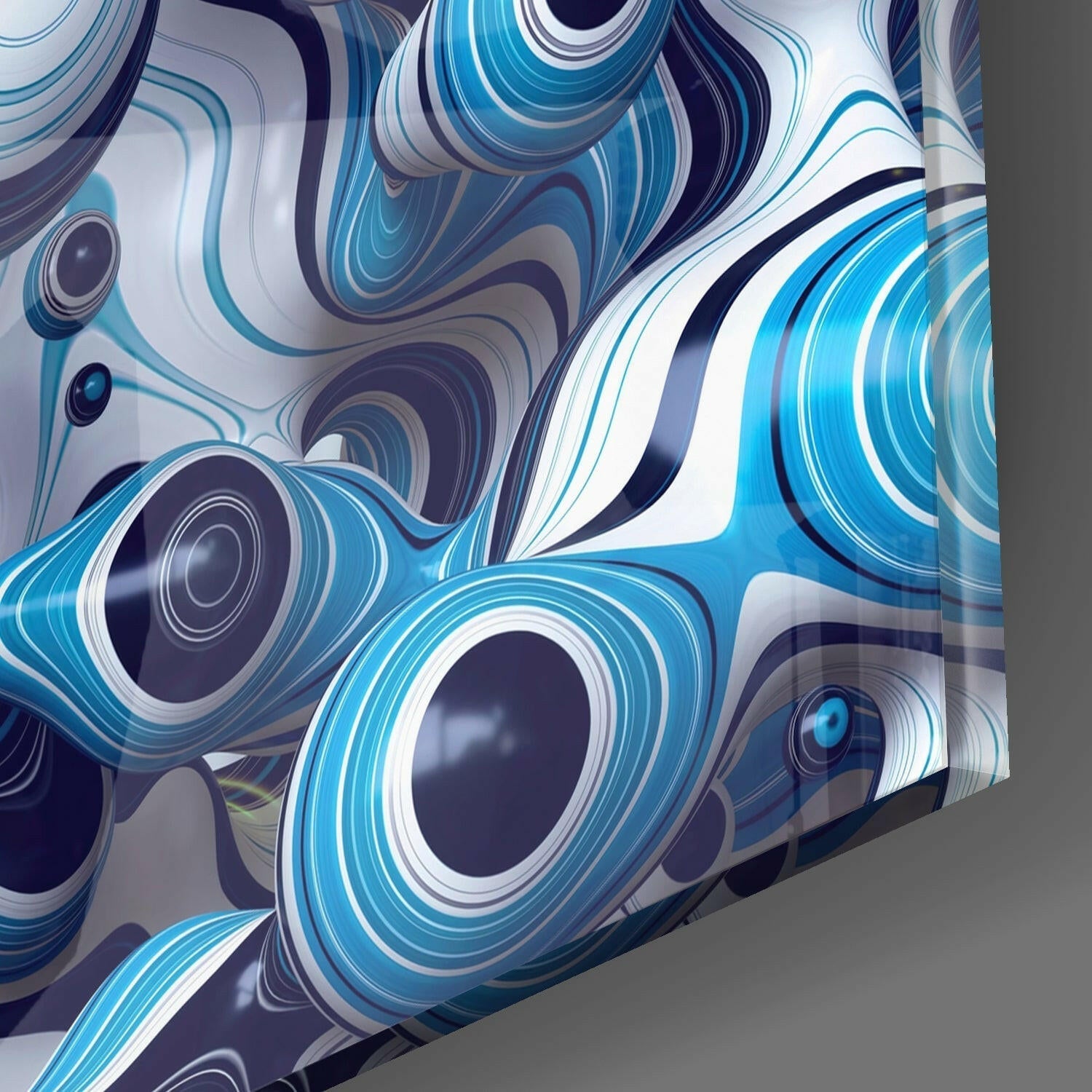 Insigneart USA Insigneart USA Blue Balls Glass Wall Art