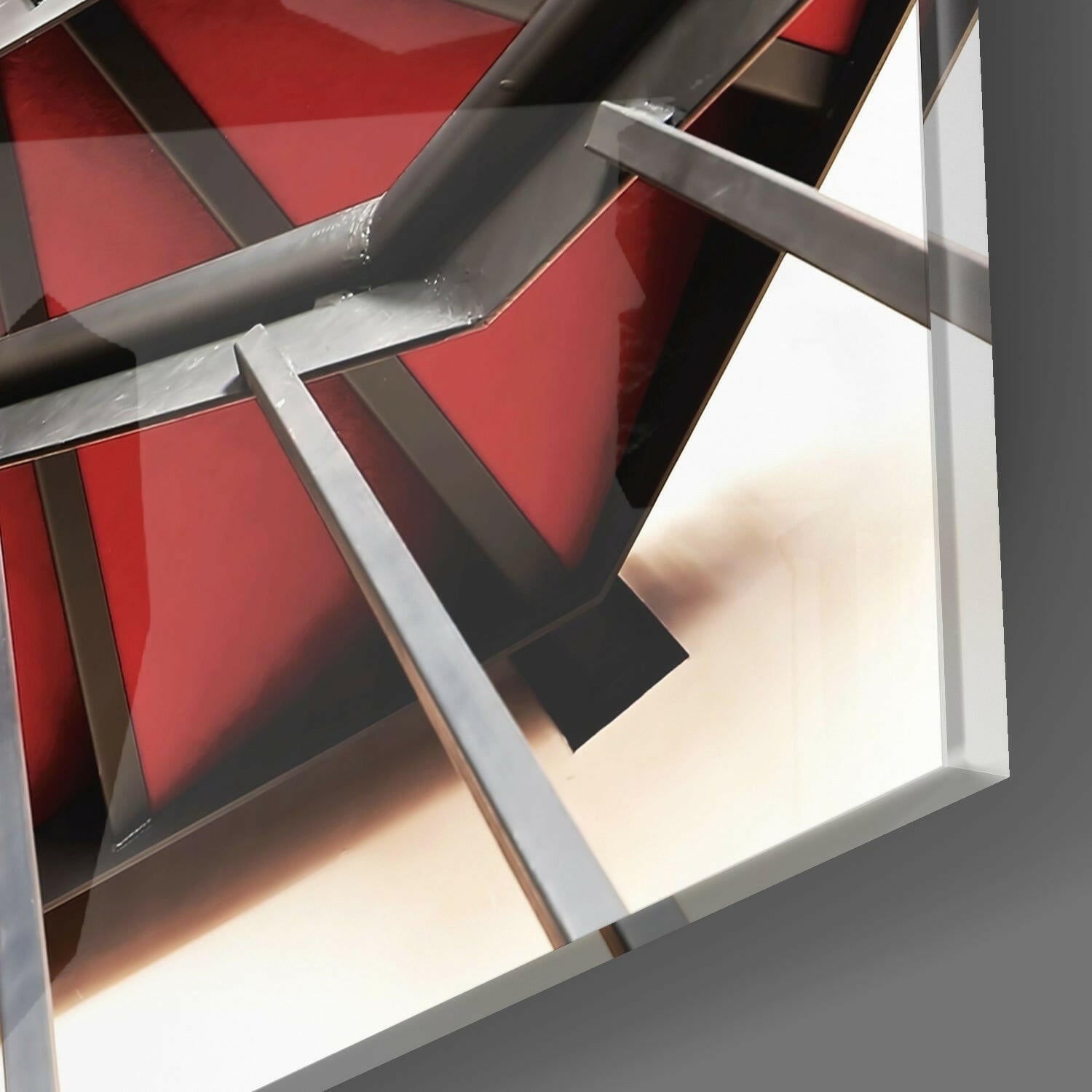 Insigneart USA Insigneart USA Red Stair Glass Wall Art