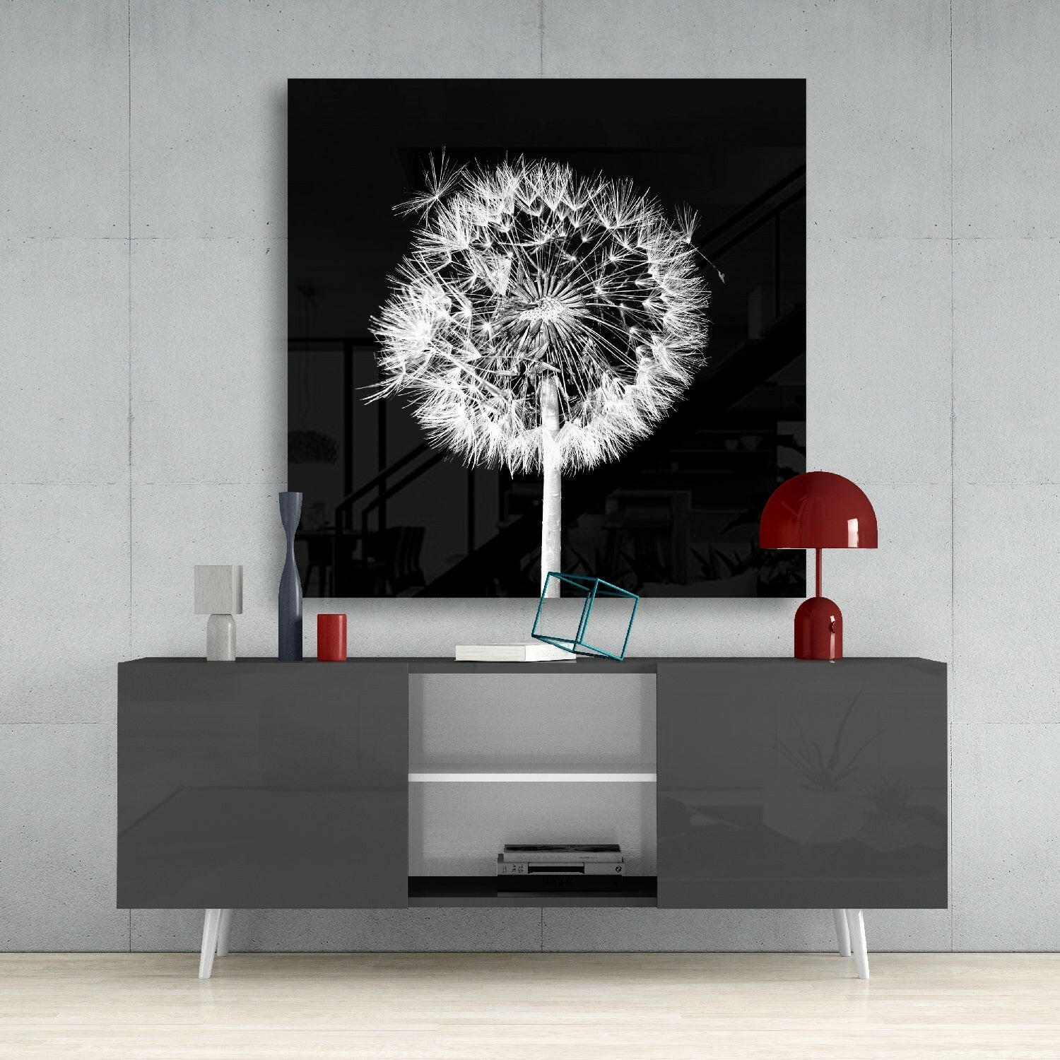 Insigneart USA Insigneart USA Dandelion Glass Wall Art