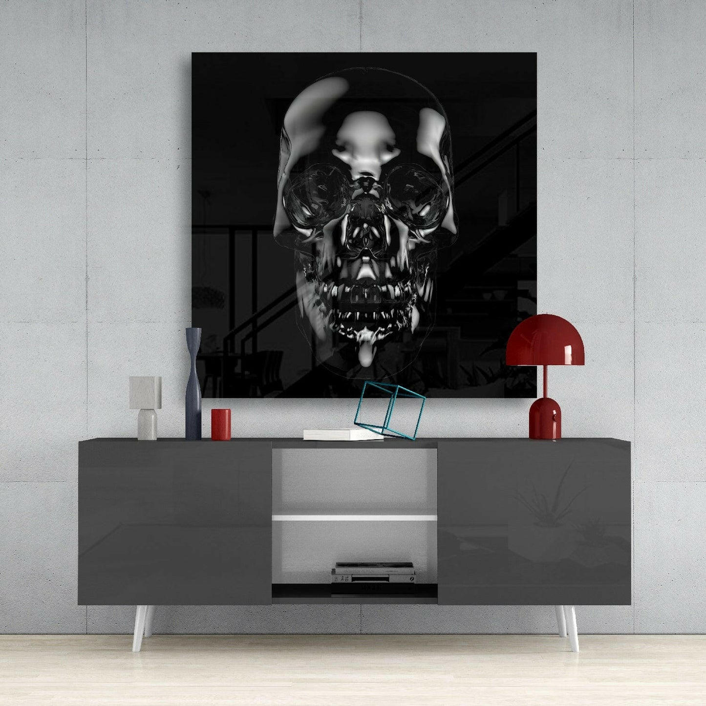 Insigneart USA Insigneart USA Skull Glass Wall Art