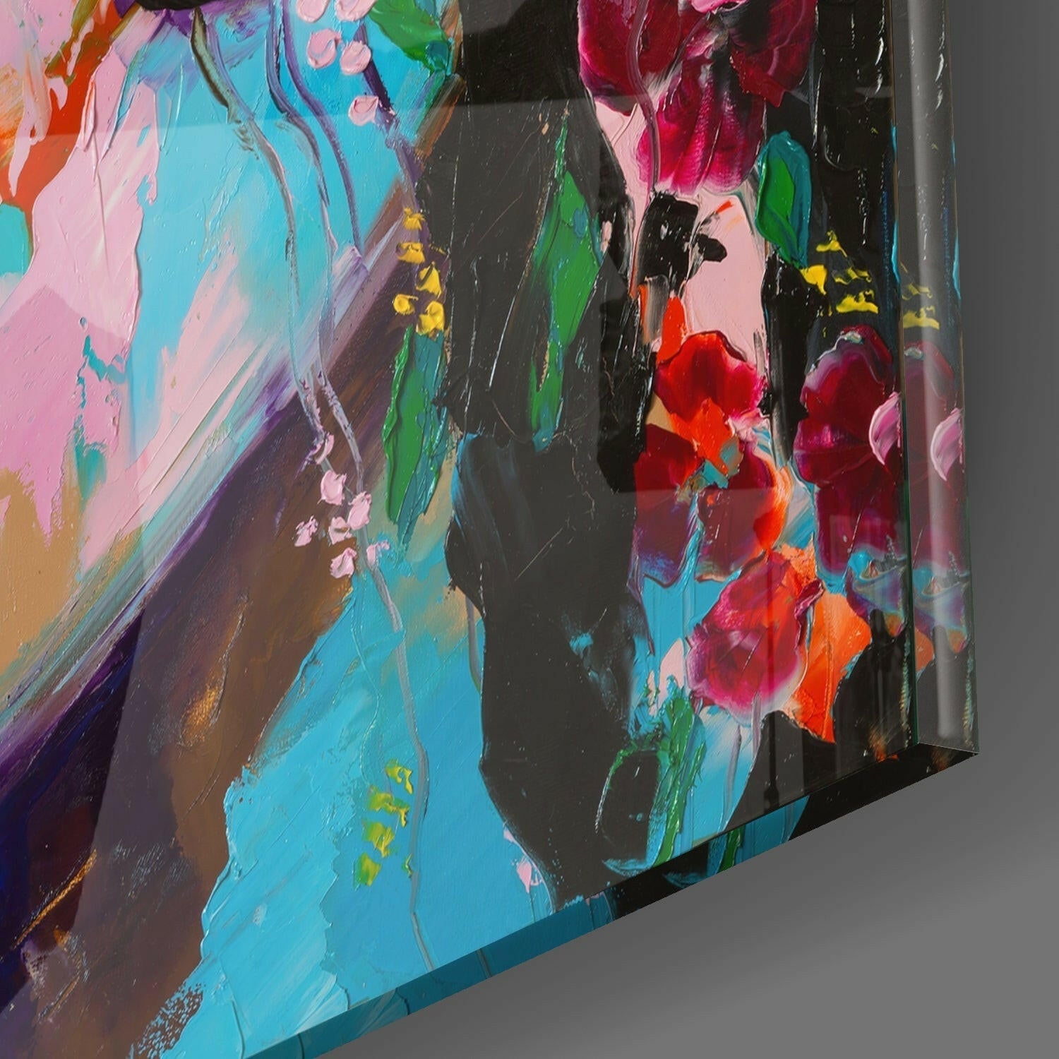 Insigneart USA Insigneart USA Floral Woman Glass Wall Art