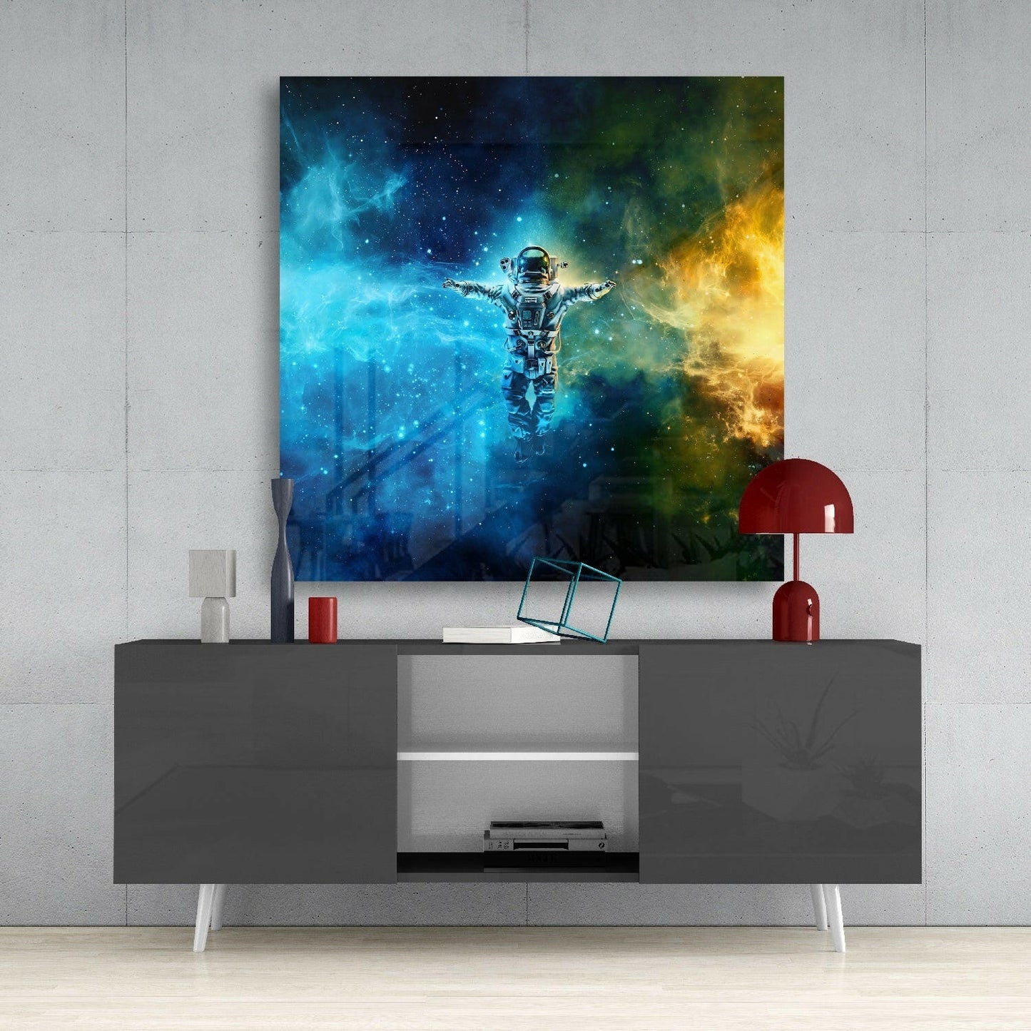 Insigneart USA Insigneart USA Astronaut in Space Glass Wall Art