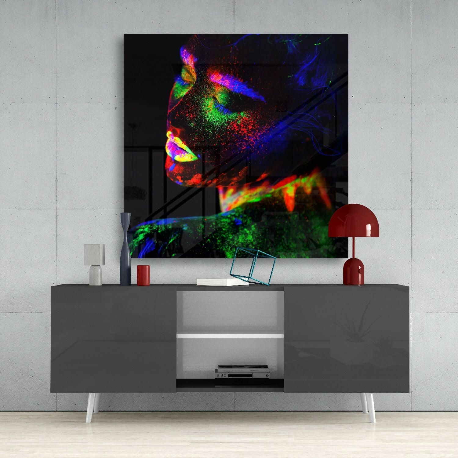 Insigneart USA Insigneart USA Neon Color Makeup Glass Wall Art