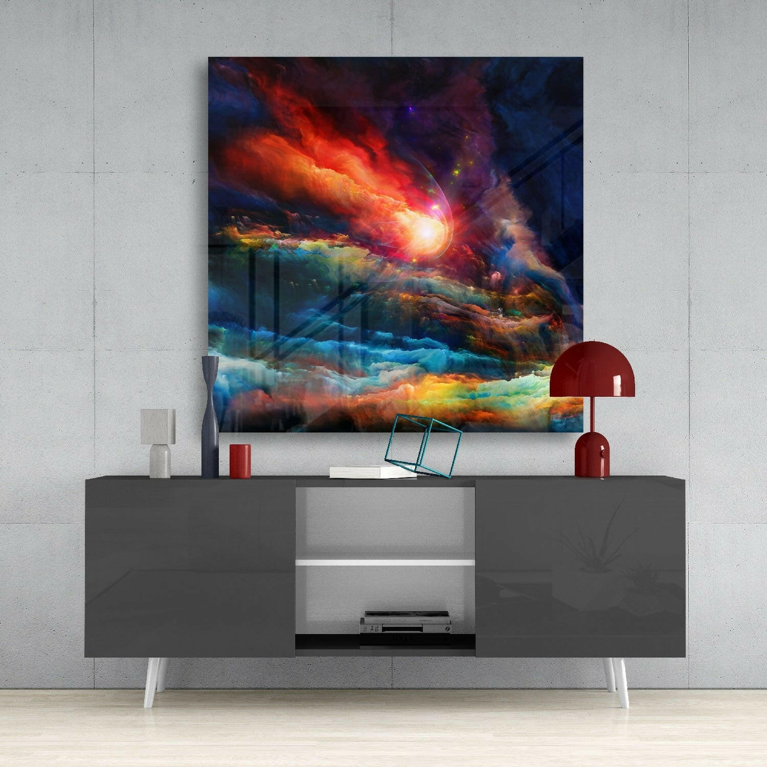 Insigneart USA Insigneart USA Colors of Space Glass Wall Art