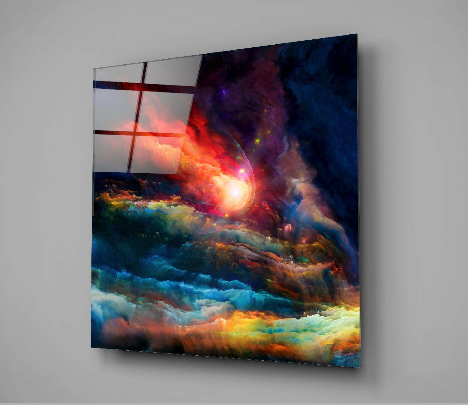 Insigneart USA Insigneart USA Colors of Space Glass Wall Art
