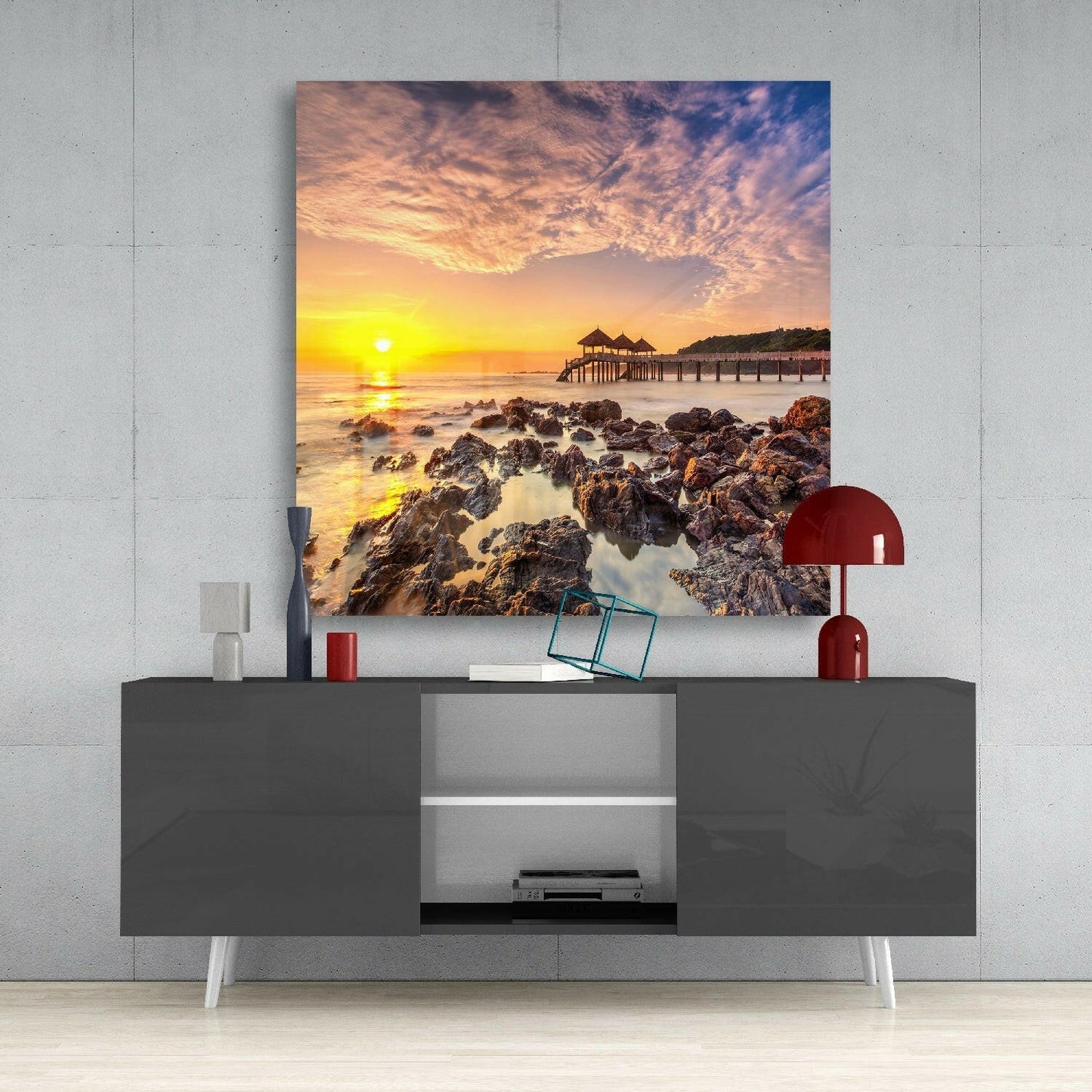 Insigneart USA Insigneart USA Sunrise Glass Wall Art