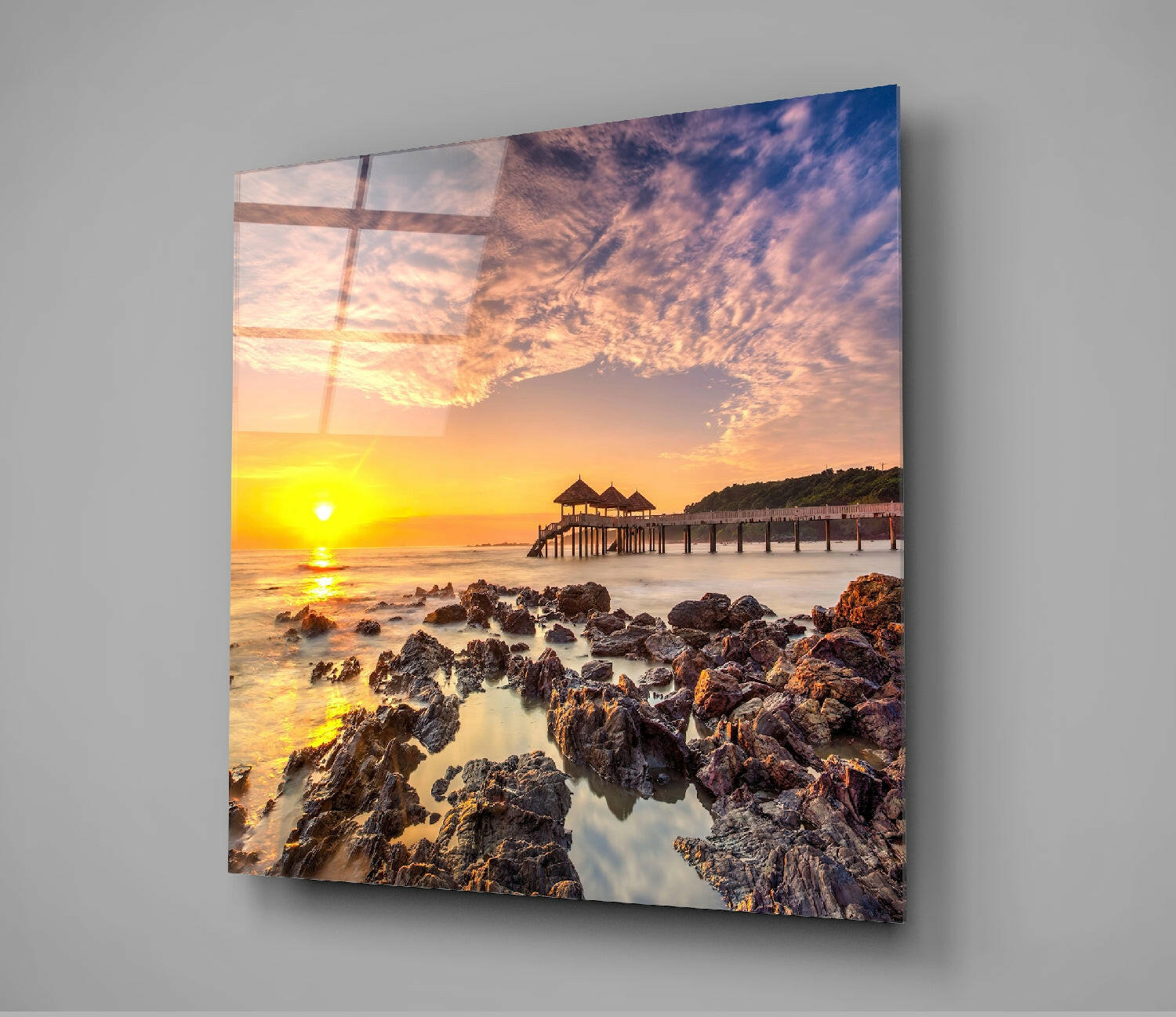 Insigneart USA Insigneart USA Sunrise Glass Wall Art
