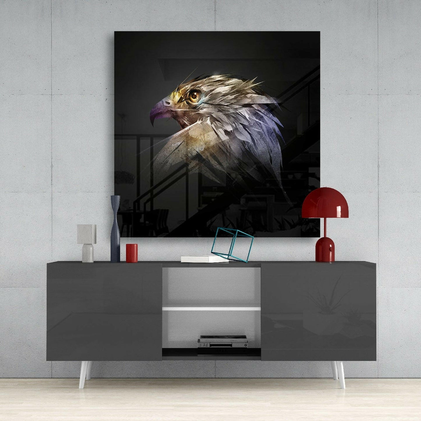 Insigneart USA Insigneart USA Falcon Glass Wall Art